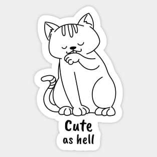 Adorable cute cat Sticker